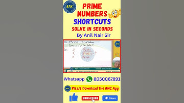 Number System | ‎@AnilNairClasses  | #mathstricks #math #cat2024 #competitiveexams #factors