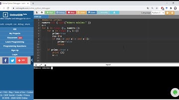 Números primos - Python 3 (FOR)