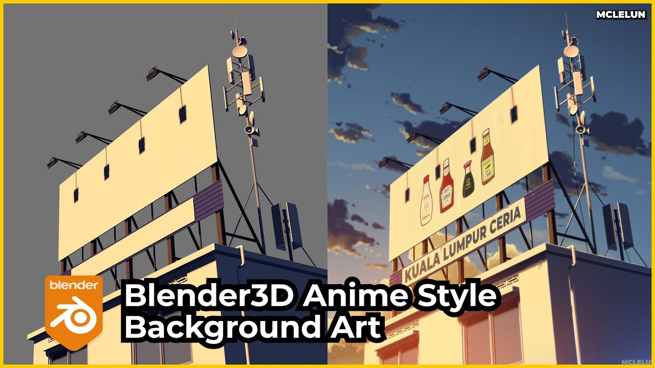 Blender3D Anime Style Background Art Render Settings