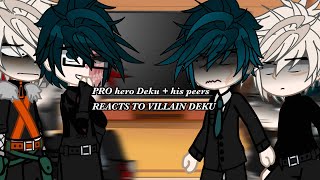 Pro hero Deku + his peers reacts to villain deku|| my villain Deku AU|| READ BIO.