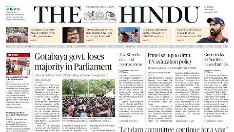 6 April 2022 | The Hindu Newspaper Analysis | Current Affairs 2022 #UPSC #IAS #Todays The Hindu