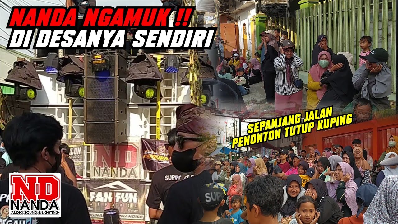 PENONTON LANGSUNG KOCAR KACIR‼️NANDA AUDIO TAMPIL DI DESANYA SENDIRI // KARNAVAL KECAMATAN BALUNG
