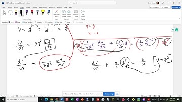 35 First Order Bernoulli Example 1   critical value of  c  using GeoGebra
