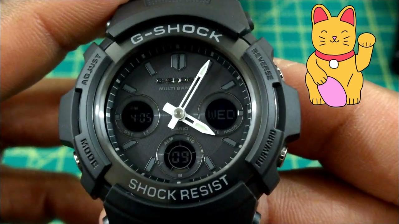 Casio G-Shock AWGM100B-1A - YouTube