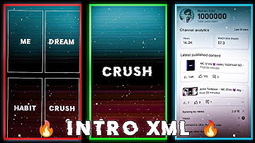 My Self Intro 💯 Alight Motion XML file 🔥 Intro XML File 💫 Trending XML File New XML file