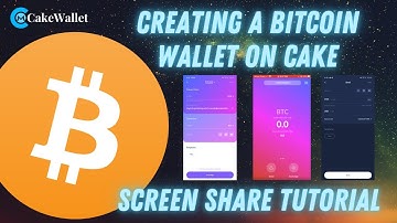 How To Create a Bitcoin Wallet on CakeWallet - Bitcoin Screenshare Tutorial