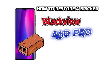 How to restore Blackview A60 PRO when Hard bricked (Dead)