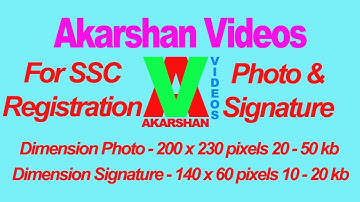 How To Resize Photo & Sign For SSC REG