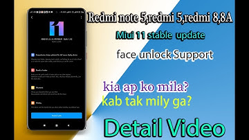 Redmi Note 5 Miui Stable Update,Redmi 5,Redmi 8,8A Miui 11 Stable Update Rolling Out