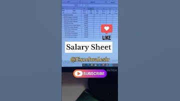 Create Sheet of Employees in Excel #excelwalesir #exceltricks #exceltips #payroll #training #ytshort
