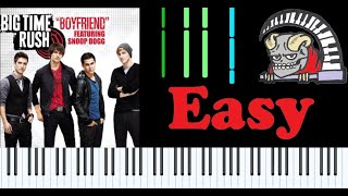 Big Time Rush - Boyfriend Piano Midi Synthesia Very Easy Cover Beginner