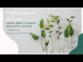 Wafer paper leaf tutorial 🌿for cake decorating, Learn how to make two different wafer paper leaves