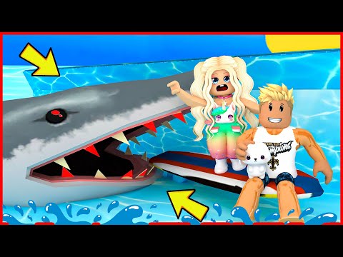 ROBLOX SHARK BİTE 2 😱 KENDİ TEKNEMİZİ YAPIP HAYATTA KALMAYA ÇALIŞTIK ! ⛵👉🦈