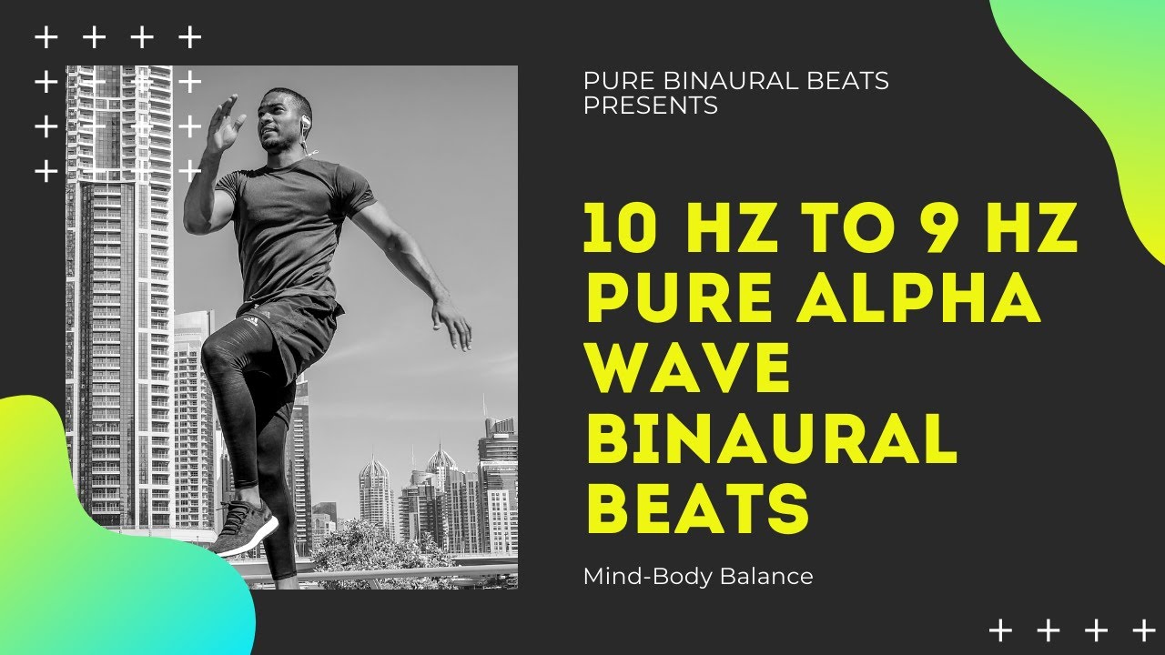 10 Hz / 9 Hz/ 8 Hz Pure Alpha Waves Binaural Beats | 10 Minutes| 100% ...