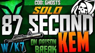 Ghosts: *SOLO* 87 SEC KEM W/ K7 ON PRISON BREAK (Ghosts Fast KEM Strike)