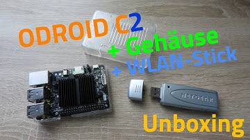ODROID C2 + Gehäuse + WLAN Stick Unboxing | UnpackingHD