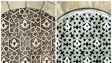 Pattern from al azhar mosque,cairo|cairo pattern|full tutorial | Islamic geometry pattern