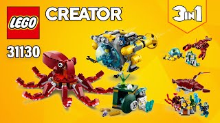 LEGO® Creator 3in1 Sunken Treasure Mission (31130)[522 pcs] StepbyStep Building Instructions | TBB