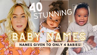 These 40 Baby Names Were Only Used By 4 Babies This Year!!/ RARE BABY NAMES x SJ STRUM