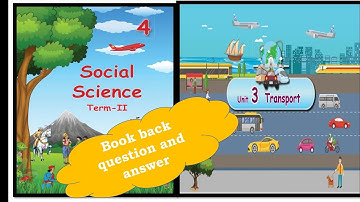 4th std social science/term 2/ unit 3 Transport/ book back question and answer