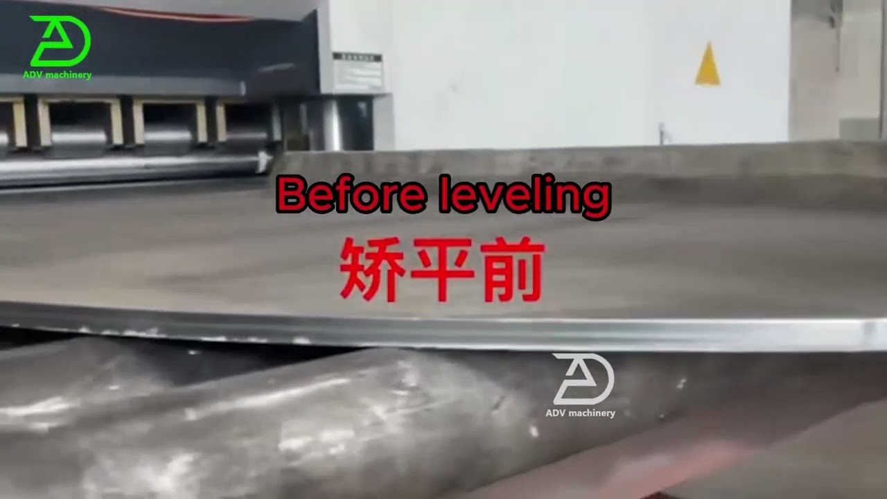 High performance sheet metal straightening and flattening machines for sheets and coils