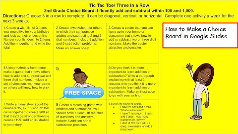 How to Make a Choice Board in Google Slides
