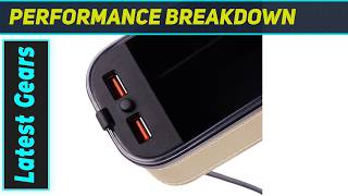 Amazing Dual USB Beige Car Console Gap Filler Storage Box Universal Upgrade