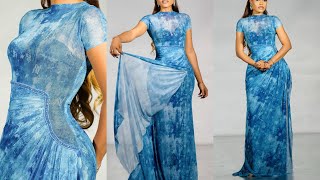 How to Cut and Sew this Mesh Gown