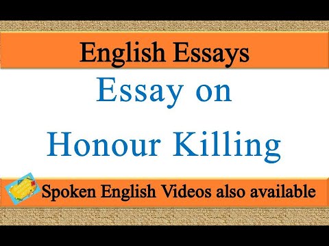 honour killing essay in english