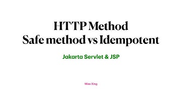 31. HTTP Method: Safe Method vs Idempotent