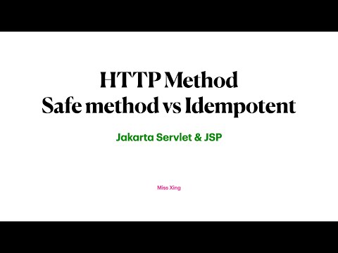 Video: Watter HTTP-metode is idempotent?