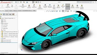 How to Make a Lamborghini Huracan in Solidworks | Solidworks Tutorial and Design Tree Breakdown