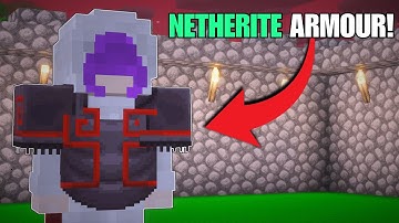 I Got My First Piece Of NETHERITE ARMOR! | TenshiSMP