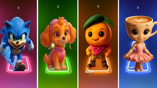 Sonic Vs Paw patrul Vs Udin Din Vs Ballerina Capuccina