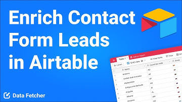 How to Enrich Leads from a Contact Form in Airtable with No-Code