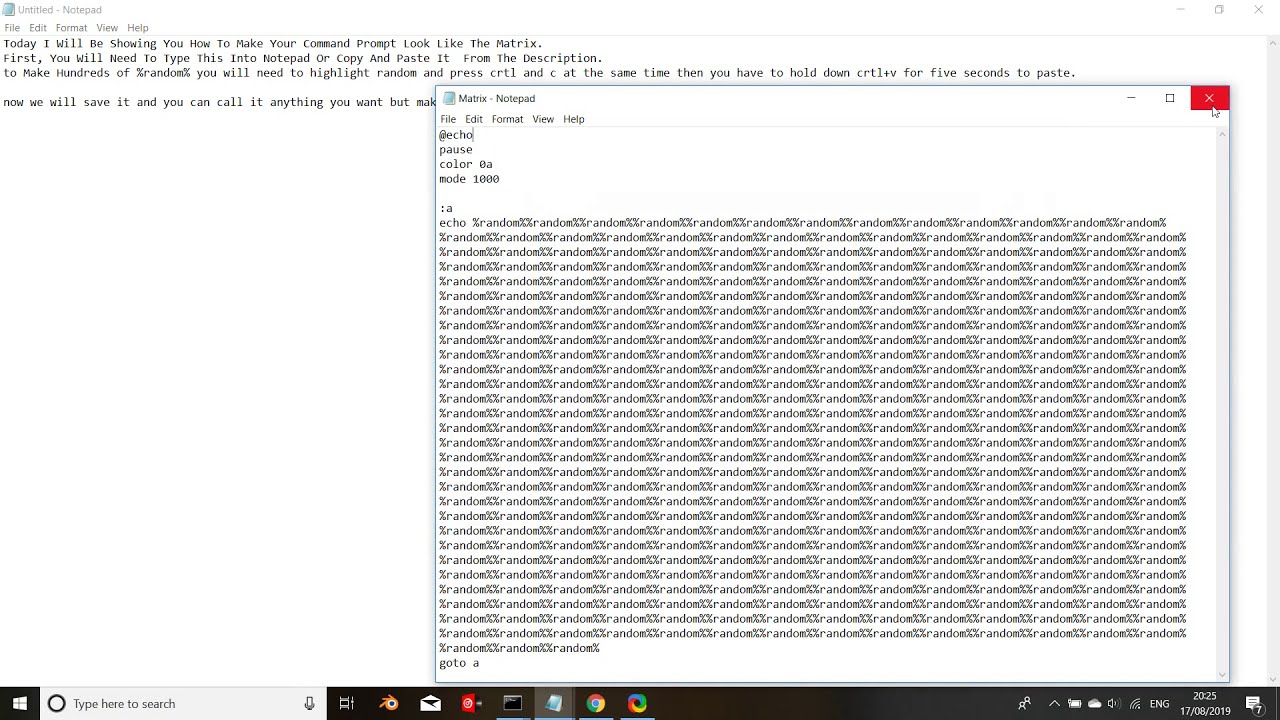 How To Make Your Command Prompt Look Like The Matrix
