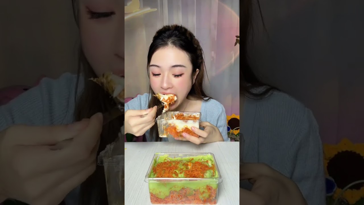 ASMR Mukbang ,Creamy Cake Dessert chocolate cake dessert recipes XiaoYeMukbang #cake #asmr #eating