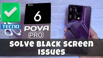 Tecno Pova 6 Pro Black Screen Dark Screen Problem || How to solve black screen issues