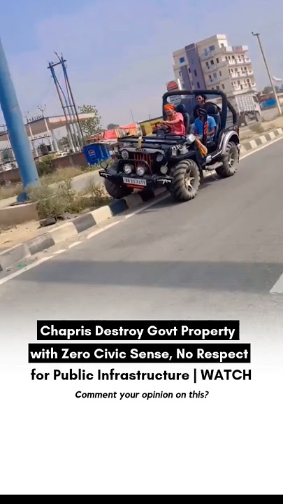 #Chapris Destroy Govt Property with Zero Civic Sense, No Respect for #public Infrastructure