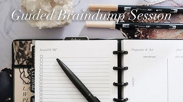 GUIDED BRAINDUMP SESSION | Functional Planning Routine