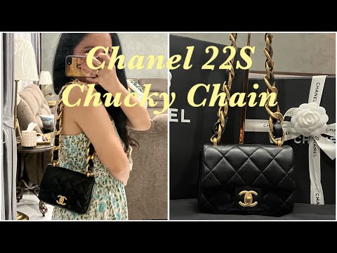 Timeless Chanel Chunky Chain Funky Town Flap Bag. Pink Leather ref.536717