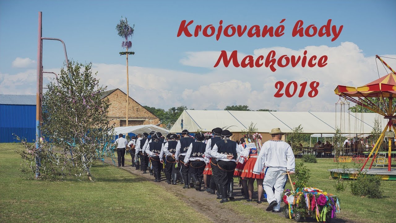 Krojované hody Mackovice 2018 - Nástup STŘEDNÍ KROJOVANÉ CHASY