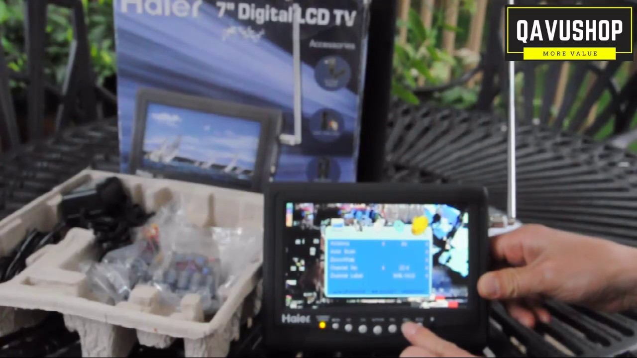 QAVUSHOP | Open Box & Review Haier 7'' Digital LCD TV - Model HLT71