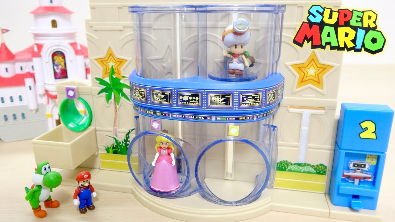 【ザ・スーパーマリオギャラクシー・ムービー】 ヘブンズドアギャラクシー プレイセット ピーチ姫フィギュアの造形美とエレベーター昇降機構を徹底レビュー