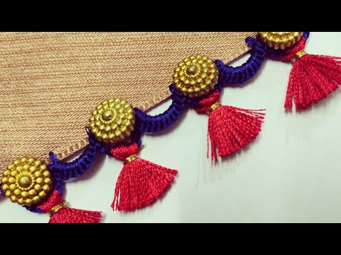 Easiest saree kuchu  Designer saree kuchu  grand saree kuchu  Ashas Creativity  Creative kuchu