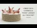 Corbeille au point jersey au crochet