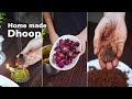 Make incense cones from waste flowers at home  home made dhoop for pooja  arati