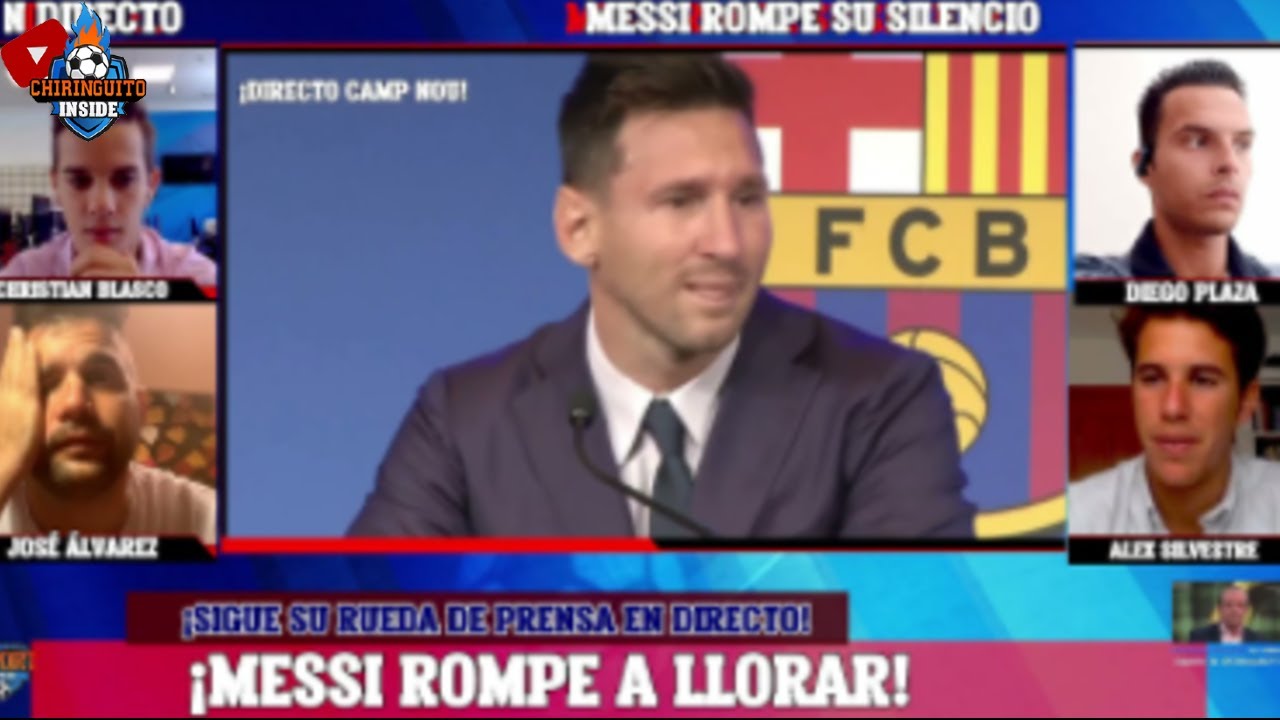 😭MESSI rompe a LLORAR | REACCIÓN en DIRECTO | Chiringuito Inside