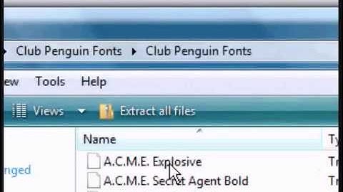 Club Penguin Font!!!