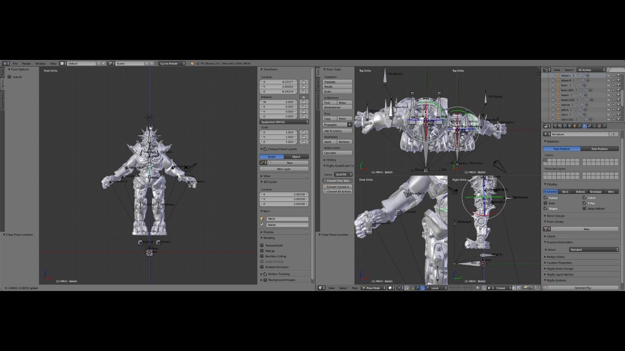 Power Armour Rig Test - YouTube